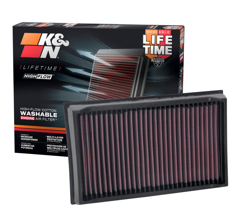 K&N 2019 Volkswagen Jetta 1.4L F/I Replacement Panel Air Filter K&N Engineering Air Filters - Drop In AXOPROS