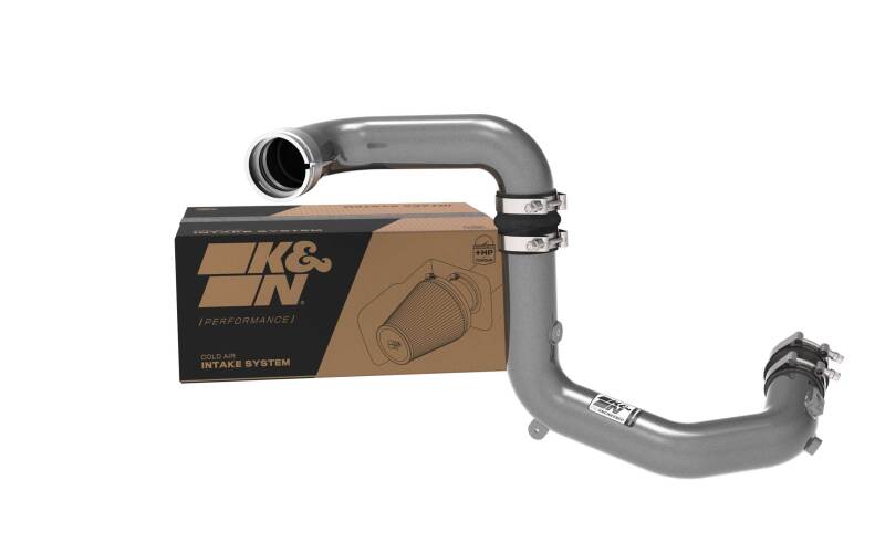 K&N 2023 Ford Bronco Raptor 3.0L V6 Aluminum Charge Pipe Kit - Gunmetal Gray K&N Engineering Turbo Inlets  AXOPROS