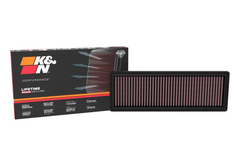 K&N 2024 Ford Mustang 2.3L L4 Drop-In Air Filter K&N Engineering Air Filters - Drop In AXOPROS