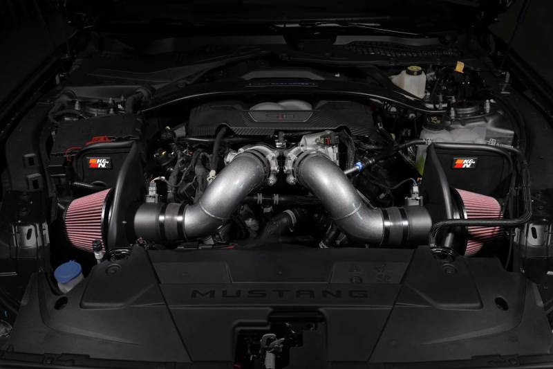 K&N 2024+ Ford Mustang V8 5.0L Typhoon Performance Air Intake System K&N Engineering Cold Air Intakes AXOPROS