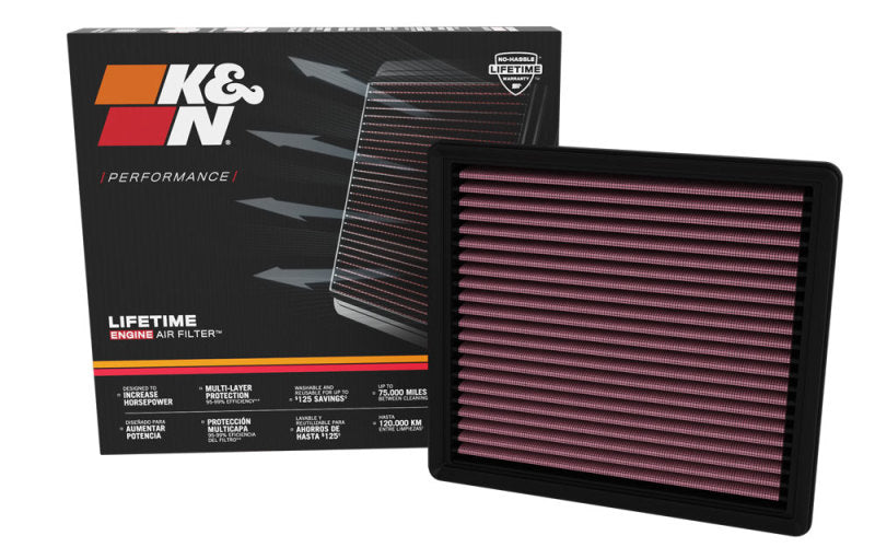 K&N 21-23 Jeep Wrangler 6.4L V8 Replacement Air Filter K&N Engineering Air Filters - Drop In AXOPROS