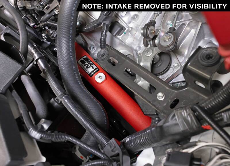 K&N 23-24 Toyota GR Corolla L3 1.6L Charge Pipe Kit - Wrinkle Red K&N Engineering Turbo Inlets  AXOPROS