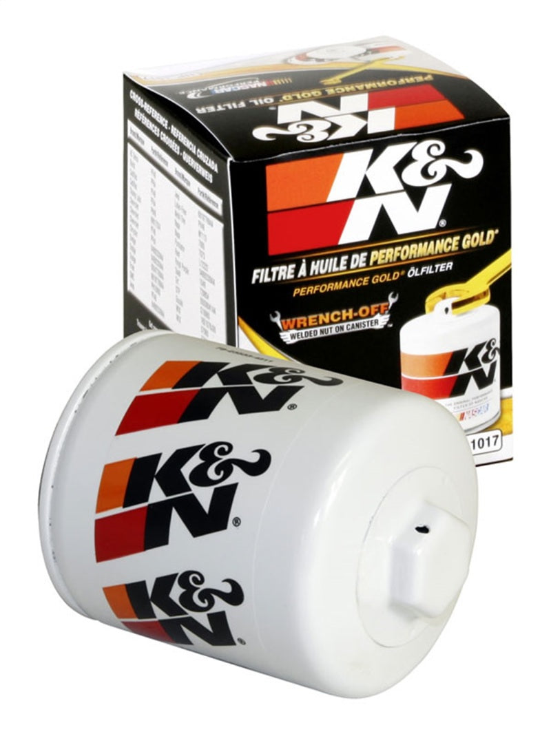K&N 3.74inch / 2.98 OD Performance Gold Oil Filter K&N Engineering Oil Filters AXOPROS