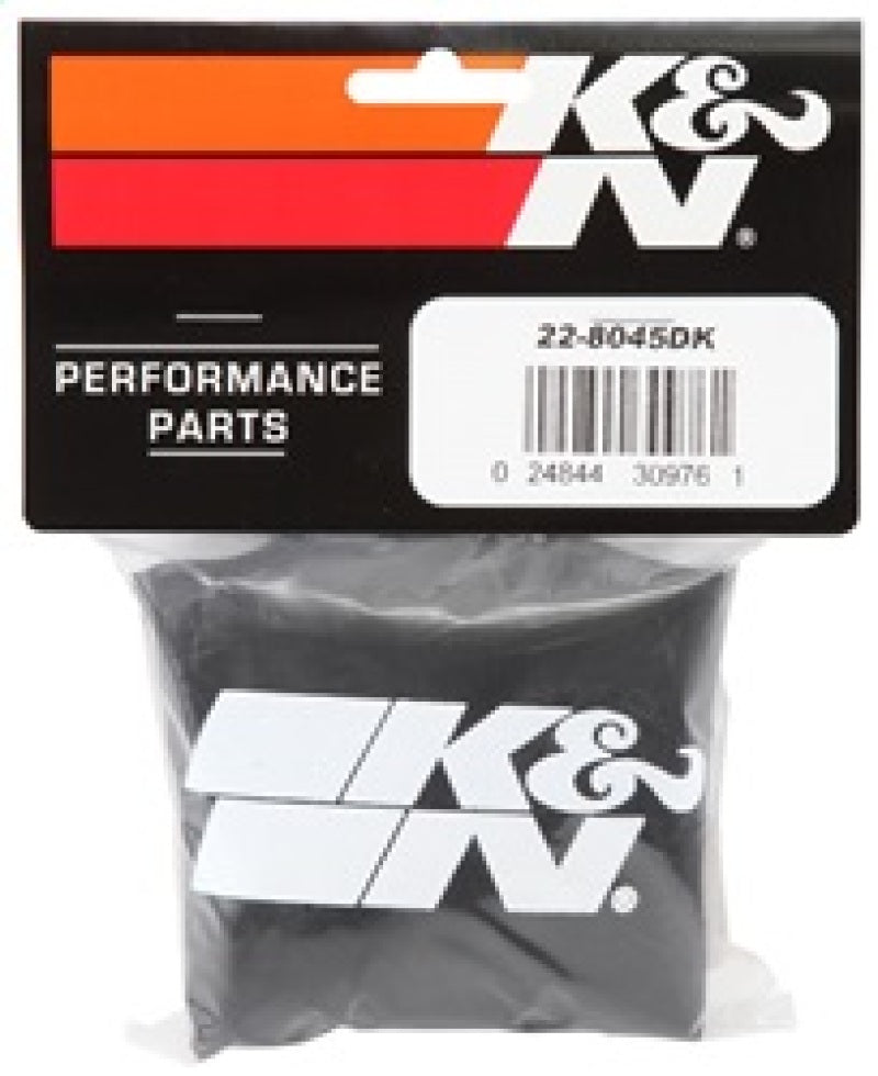 K&N 6in ID x 6inH Closed Top Black Drycharger Air Filter Wrap K&N Engineering Pre-Filters AXOPROS