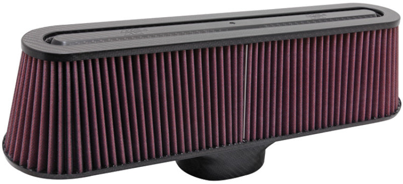 K&N Air Filter with Carbon Fiber Top and Base K&N Engineering Air Filters - Universal Fit  AXOPROS