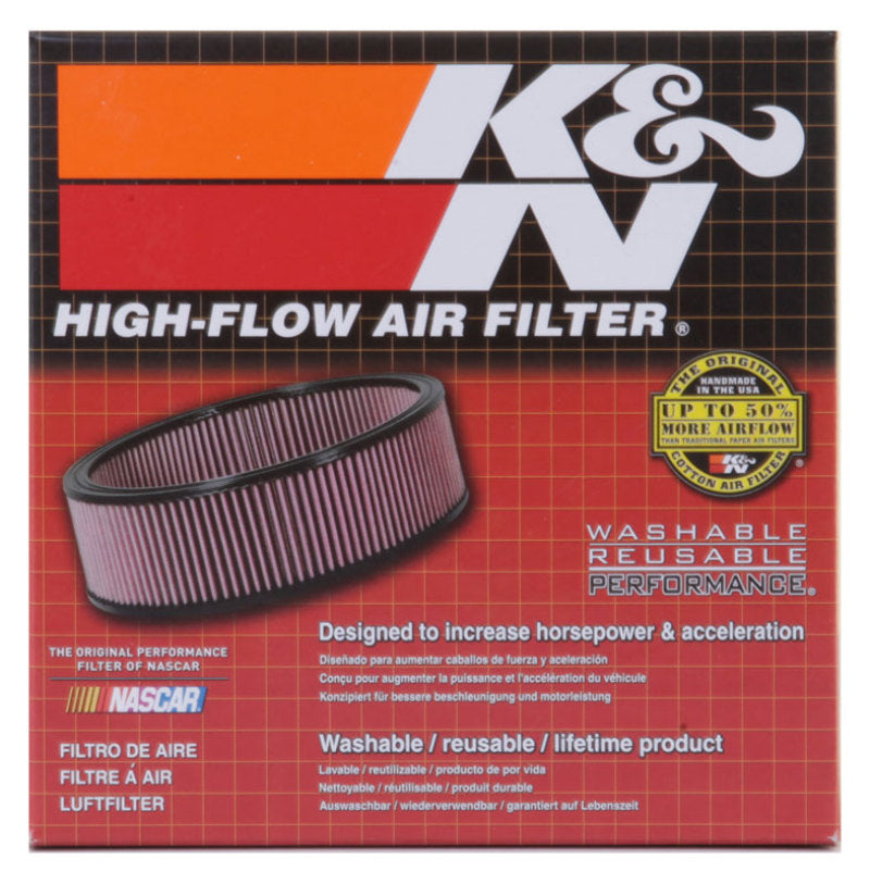 K&N Custom Racing Assembly - Round Tapered - Red 1.656in Neck Flange - 2.25in Over Height K&N Engineering Carburetor Air Cleaners AXOPROS