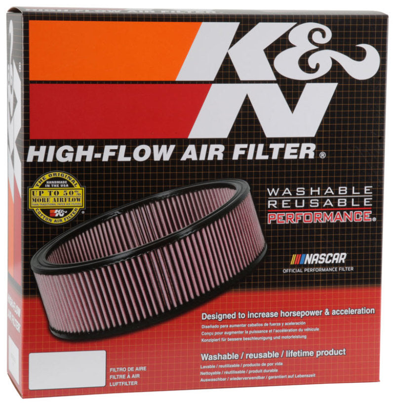 K&N Custom Round Air Filter 14in OD 12in ID 4in Height K&N Engineering Air Filters - Drop In AXOPROS