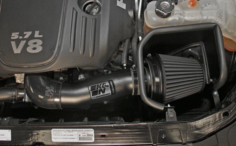 K&N Dodge/Chrysler 5.7/6.1L V8 Black Performance Intake Kit K&N Engineering Cold Air Intakes  AXOPROS