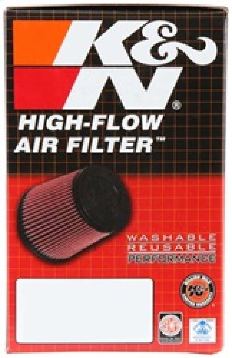 K&N Filter Universal Rubber Filter 2 3/4 inch 10 Degree Flange 4 inch OD 5 inch Height K&N Engineering Air Filters - Universal Fit  AXOPROS