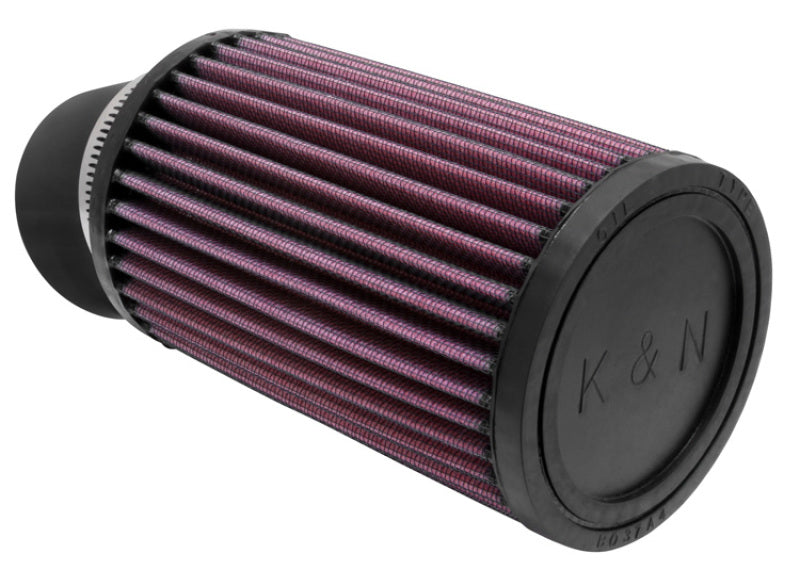 K&N Filter Universal Rubber Filter 2 7/16 inch 20 Degree Flange 3 3/4 inch OD 6 inch Height K&N Engineering Air Filters - Universal Fit  AXOPROS