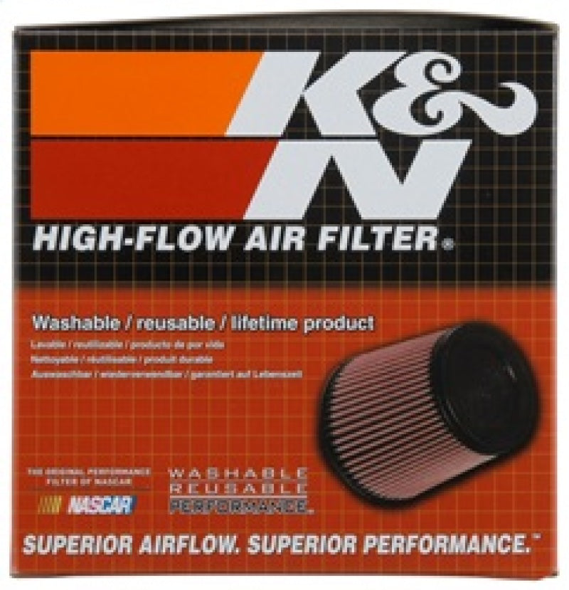 K&N Filter Universal Rubber Filter 3 Inch Flange 6 inch Base 4 inch Top 5 inch Height K&N Engineering Air Filters - Universal Fit  AXOPROS