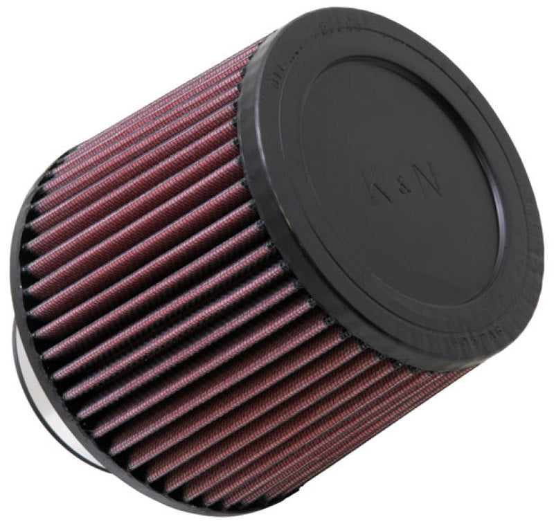 K&N Filter Universal Rubber Filter 3in Flange ID 6in Base OD 5.125in Top OD 5in Height K&N Engineering Air Filters - Universal Fit  AXOPROS