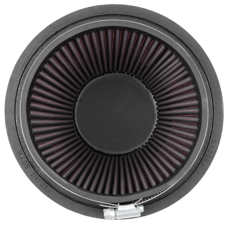 K&N Filter Universal Rubber Filter 5 inch Flange 6 1/2 inch Base 4 3/8 inch Top 7 inch Height K&N Engineering Air Filters - Universal Fit  AXOPROS