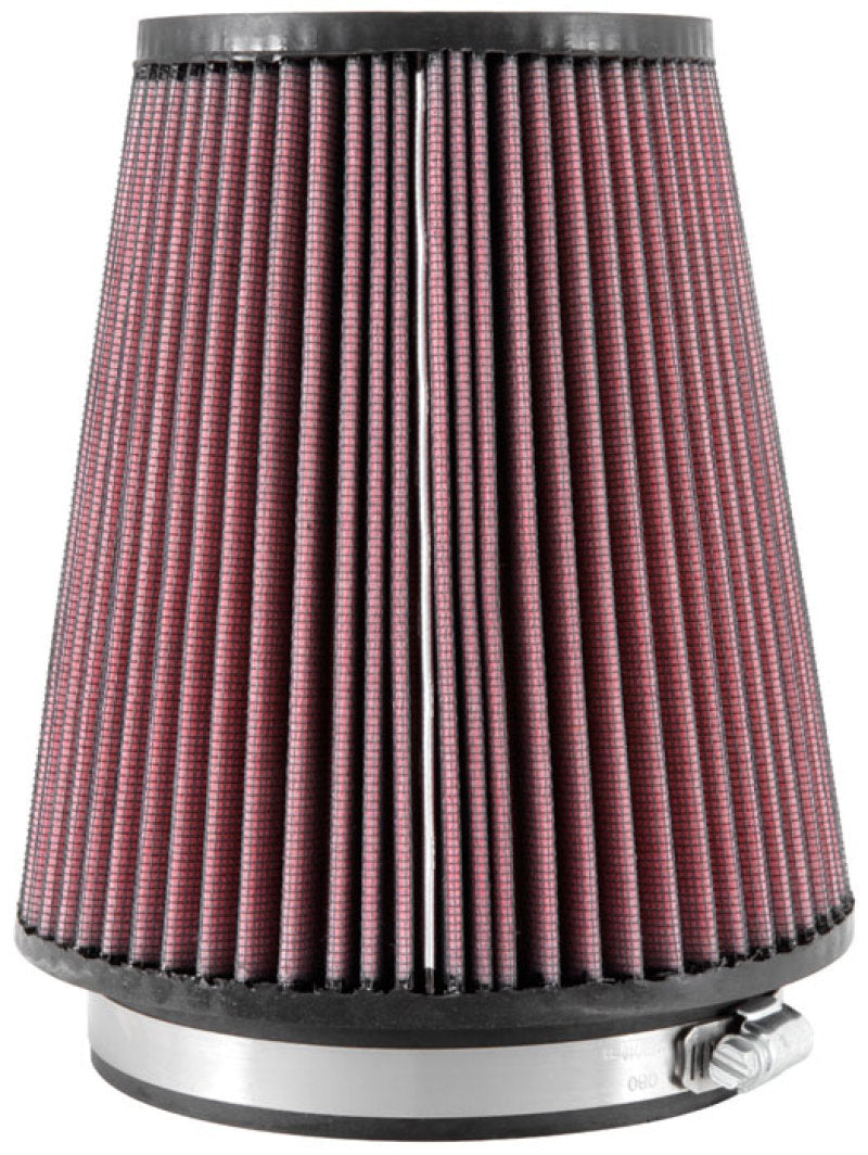 K&N Filter Universal Rubber Filter 5 inch Flange 6 1/2 inch Base 4 3/8 inch Top 7 inch Height K&N Engineering Air Filters - Universal Fit  AXOPROS