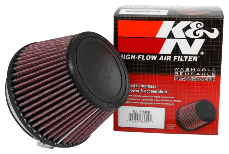 K&N Filter Universal X Stream Clamp-On 5in Flange 6.5in Base 4 1/2in Top 4 1/8in Height K&N Engineering Air Filters - Universal Fit  AXOPROS