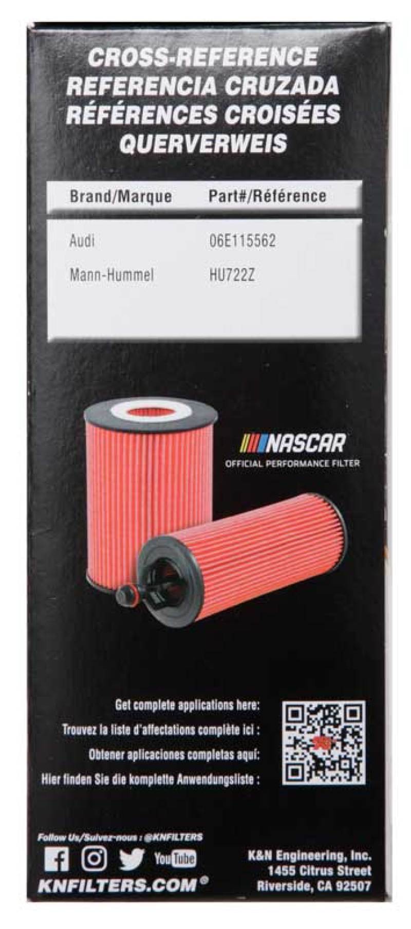 K&N Oil Filter OIL FILTER AUTOMOTIVE K&N Engineering Oil Filters AXOPROS