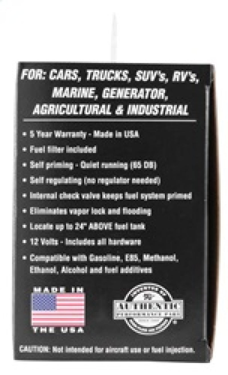 K&N Performance Electric Fuel Pump 1-2 PSI K&N Engineering Fuel Pumps AXOPROS