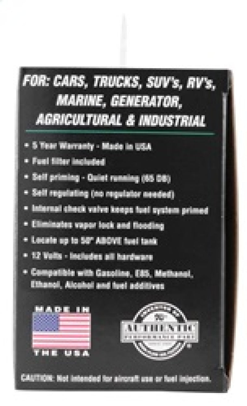 K&N Performance Electric Fuel Pump 9-11.5 PSI Diesel K&N Engineering Fuel Pumps AXOPROS