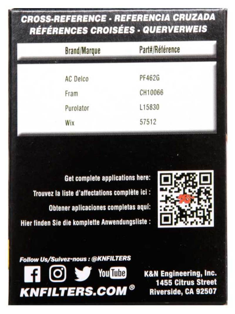 K&N Performance Oil Filter for 07-15 Mini Cooper L4-1.6L K&N Engineering Oil Filters AXOPROS