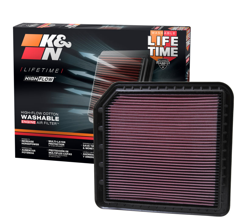 K&N Replacement Air FIlter 11 Infiniti QX56 5.6L V8 K&N Engineering Air Filters - Drop In AXOPROS