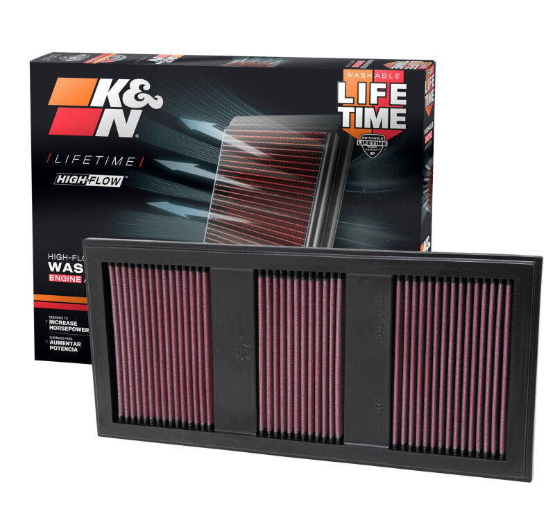 K&N Replacement Air Filter 11 Mercedes Benz C350/CLS350/E300/GLK350/ML350/S350 / 11-12 E350/SLK350 K&N Engineering Air Filters - Drop In AXOPROS