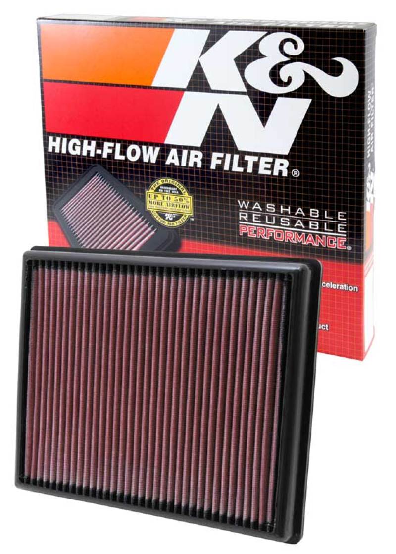 K&N Replacement Air FIlter 12 BMW 335i / 12-13 BMW M135I (F30) K&N Engineering Air Filters - Drop In AXOPROS