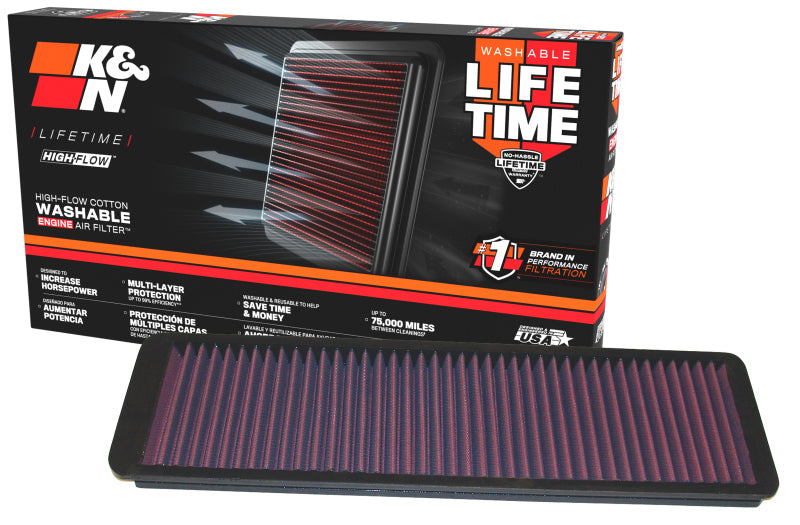 K&N Replacement Air Filter JAGUAR XJS,XKE 1971-80 K&N Engineering Air Filters - Drop In AXOPROS