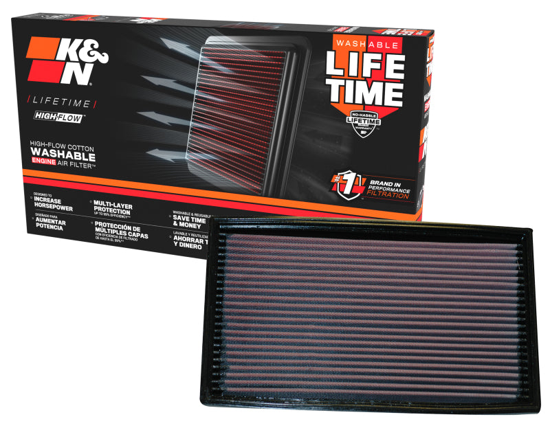 K&N Replacement Air Filter JAGUAR XKR 4.0L-V8 SUPERCHARGED & XK8 4.0L-V8; 1998-2000 K&N Engineering Air Filters - Drop In AXOPROS
