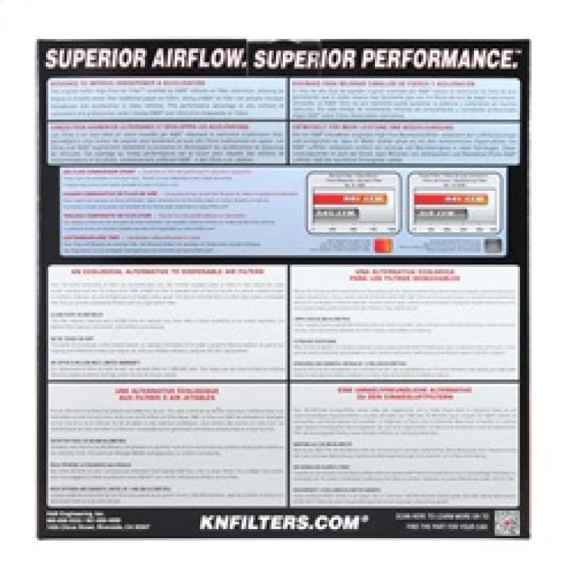K&N Replacement Air Filter Round 11in OD 9-1/4in ID 6in H K&N Engineering Air Filters - Drop In AXOPROS
