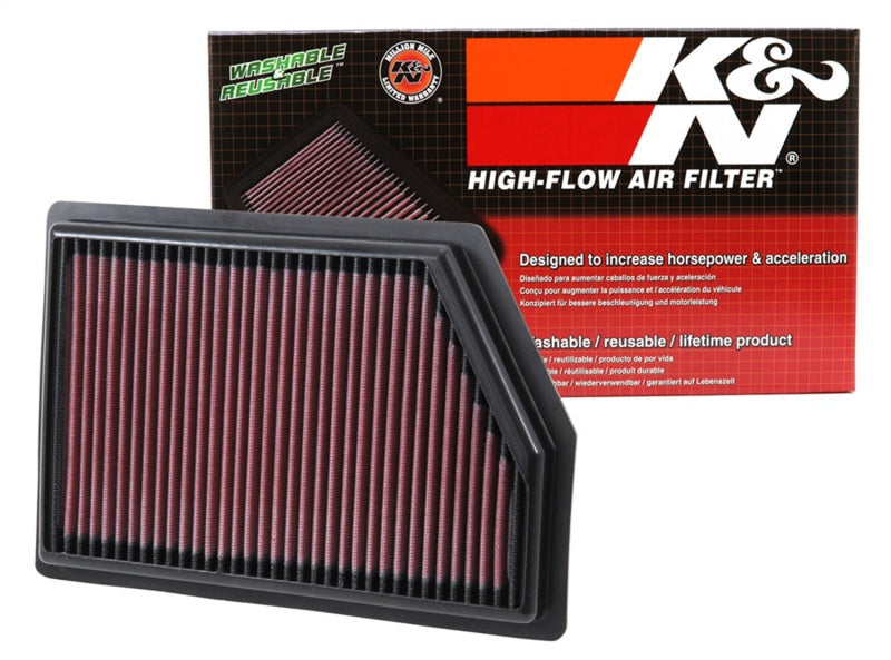 K&N Replacement Panel Air Filter for 2014 Jeep Cherokee 2.4L/3.2L K&N Engineering Air Filters - Drop In AXOPROS