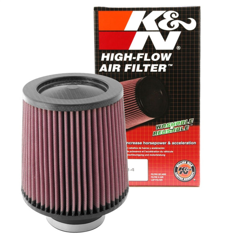 K&N Round Tapered Universal Air Filter 3 inch Flange 6 inch Base 5 inch Top 6 inch Height K&N Engineering Air Filters - Universal Fit  AXOPROS