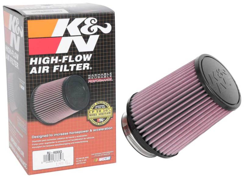 K&N Universal Air Filter 3-1/2in Flange / 5-1/2in Base / 4-1/2in Top / 6-1/2in Height K&N Engineering Air Filters - Universal Fit  AXOPROS