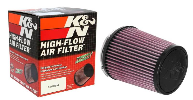 K&N Universal Air Filter 4in Flange / 5-3/8in Base / 4-1/2in Top / 6in Height K&N Engineering Air Filters - Universal Fit  AXOPROS