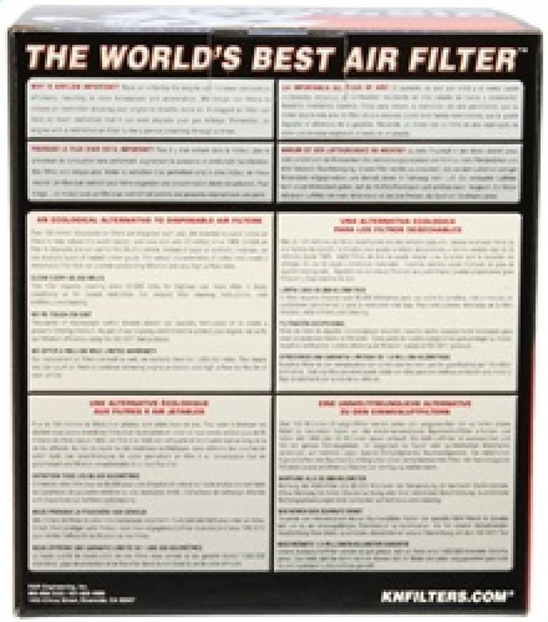K&N Universal Air Filter 4in Flange / 5-3/8in Base / 4-1/2in Top / 6in Height K&N Engineering Air Filters - Universal Fit  AXOPROS