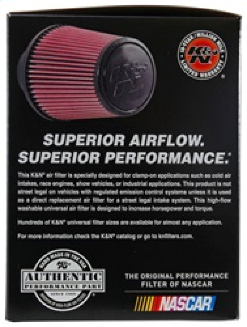 K&N Universal Air Filter (4in. Flange / 6in. Base OD / 4-5/8in. Top OD / 6in. Height) K&N Engineering Air Filters - Universal Fit  AXOPROS