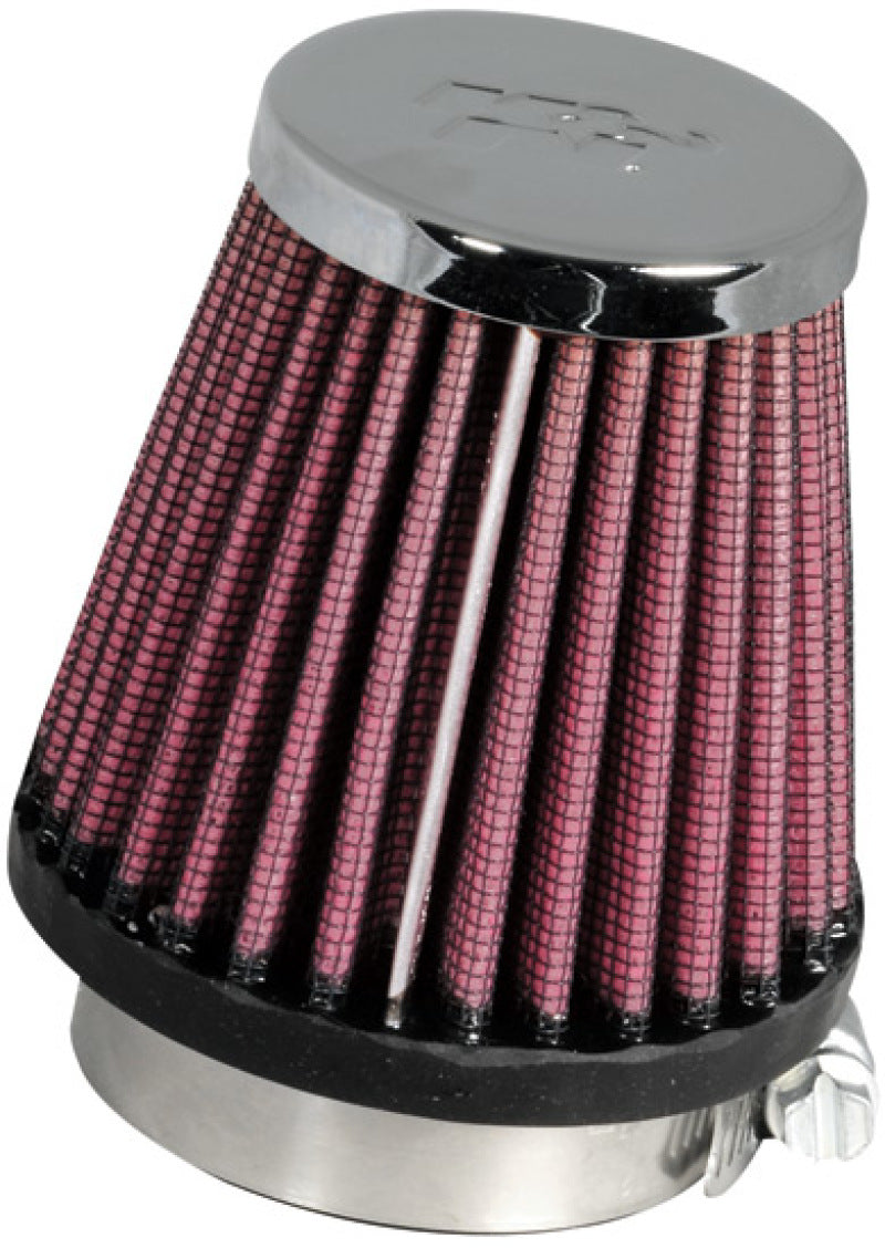 K&N Universal Chrome Filter 1 15/16 inch FLG / 3 inch Base / 2 inch Top / 3 inch Height K&N Engineering Air Filters - Universal Fit AXOPROS