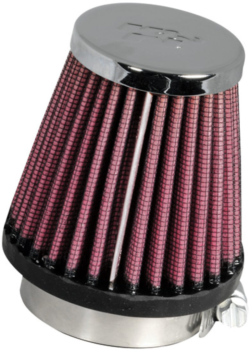 K&N Universal Chrome Filter 1 15/16 inch FLG / 3 inch Base / 2 inch Top / 3 inch Height K&N Engineering Air Filters - Universal Fit AXOPROS