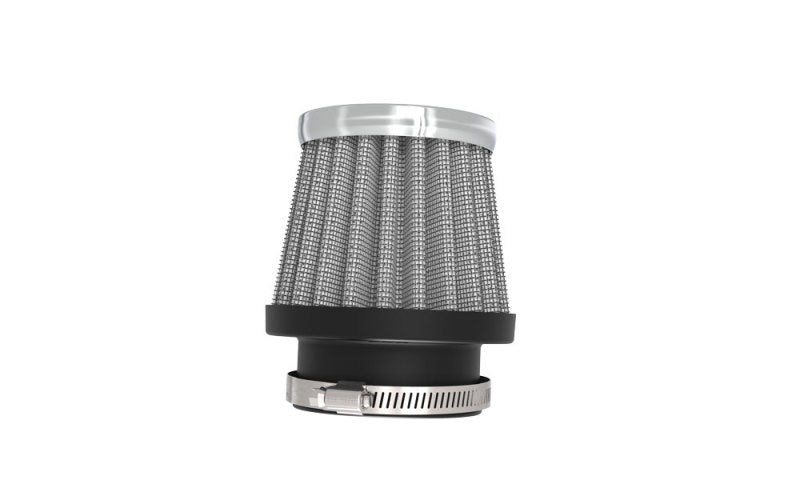 K&N Universal Chrome Filter 1 3/8 inch FLG / 2 1/2 inch Base / 2 inch Top / 2 1/4 inch Height K&N Engineering Air Filters - Universal Fit  AXOPROS