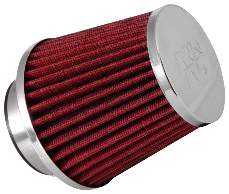K&N Universal Chrome Filter 2 3/4in FLG / 4 1/2in Bottom / 4 1/2in Height K&N Engineering Air Filters - Universal Fit  AXOPROS