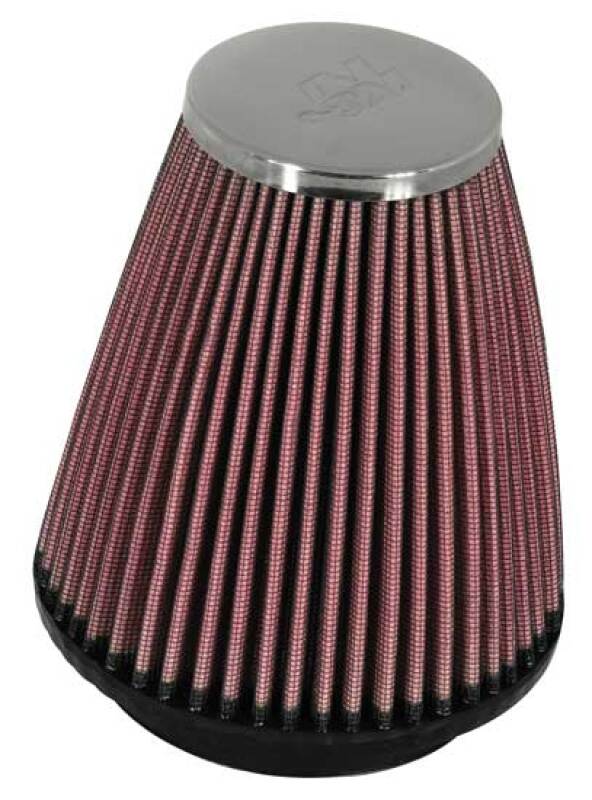 K&N Universal Chrome Filter 2.25 Inch Flange / 3.5 Inch Base / 2 Inch Top / 4 Inch Height K&N Engineering Air Filters - Universal Fit  AXOPROS