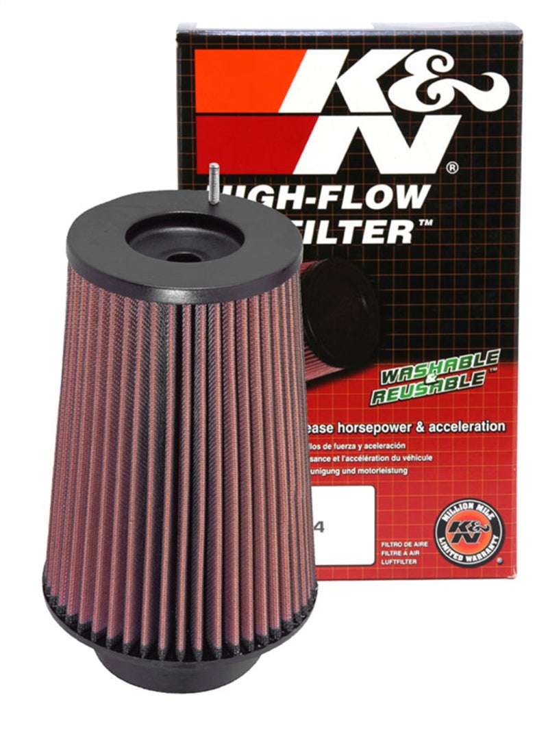 K&N Universal Filter Round Tapered 4in FlangeID / 6.625in Base OD / 5.25in Top OD / 9.5in Height K&N Engineering Air Filters - Universal Fit  AXOPROS
