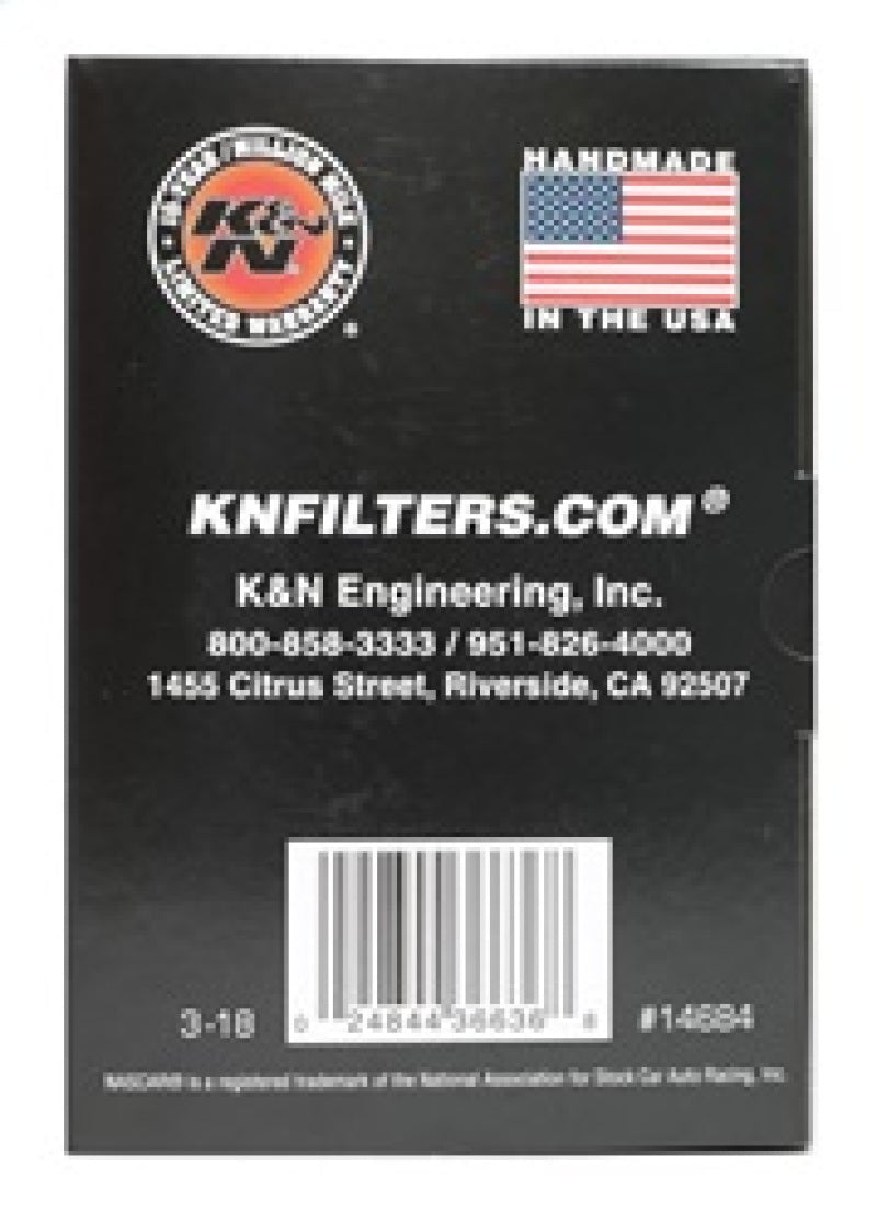 K&N Universal Round Clamp-On Air Filter 3in Flange ID x 6in Base OD x 4.625in Top OD x 3in Height K&N Engineering Air Filters - Universal Fit  AXOPROS