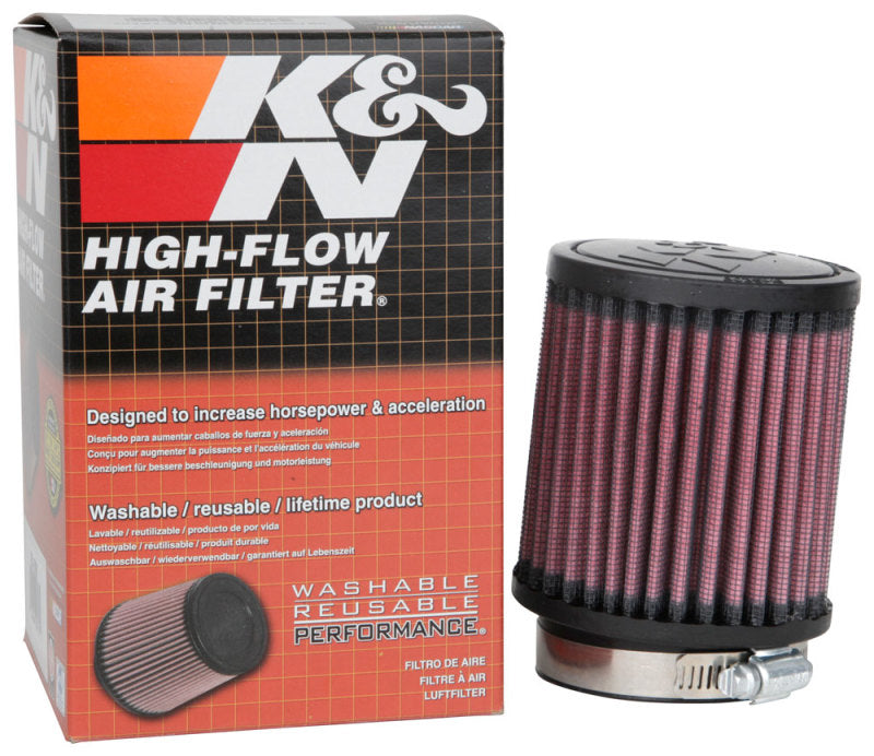 K&N Universal Rubber Filter 2.5 inch 5 Degree FLG 3.5 inch OD 4 inch Height K&N Engineering Air Filters - Universal Fit  AXOPROS