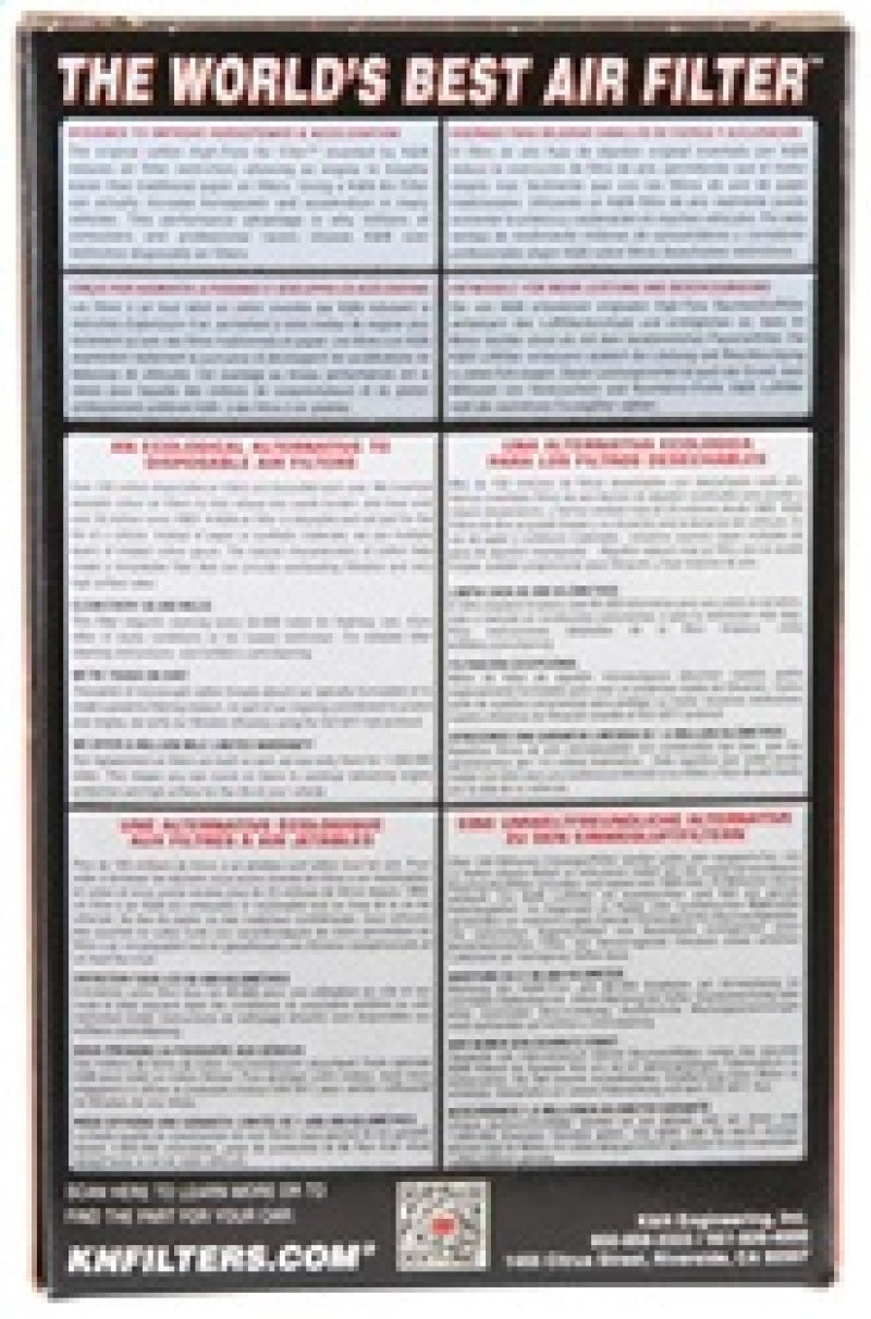 K&N Universal Rubber Filter 3 inch 5 Degree FLG 4 1/2 inch OD 4 inch Height K&N Engineering Air Filters - Universal Fit AXOPROS