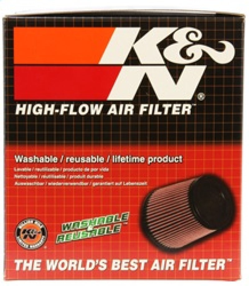 K&N Universal Rubber Filter 4.5in Flange ID / 5.875in Base OD / 5.125in Top OD / 5in Height K&N Engineering Air Filters - Universal Fit  AXOPROS