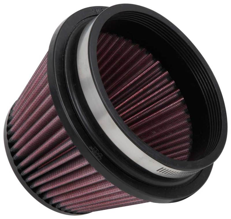 K&N Universal Rubber Filter 5in Flange ID x 6.5in Base OD x 4.5in Top OD x 4.125in Height K&N Engineering Air Filters - Universal Fit  AXOPROS