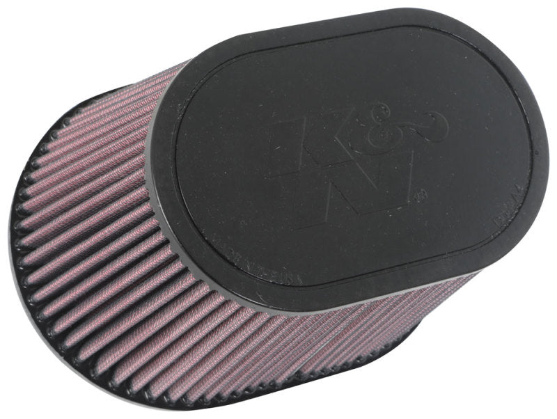 K&N Universal Rubber Filter 6.25in x 4in Oval FLG / 7.375in x 5.5in Base / 6.25in x 4in Top / 5in H K&N Engineering Air Filters - Universal Fit AXOPROS
