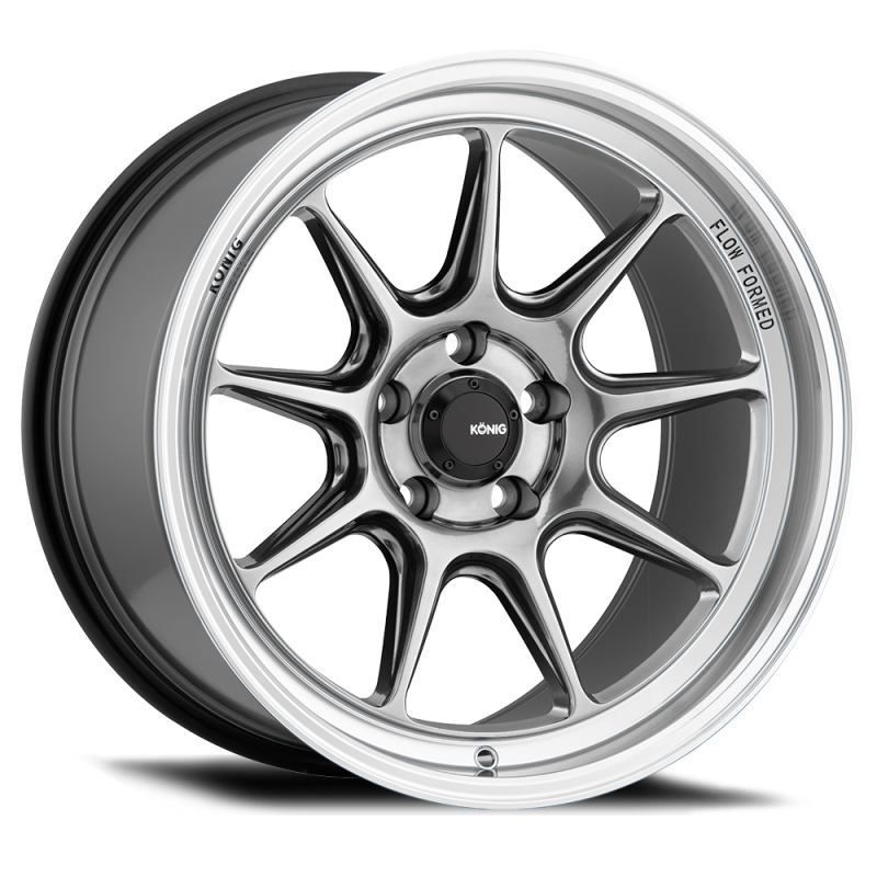Konig Countergram 15x9 4x100 ET35 Hyper Chrome / Machined Lip Konig Wheels - Cast AXOPROS