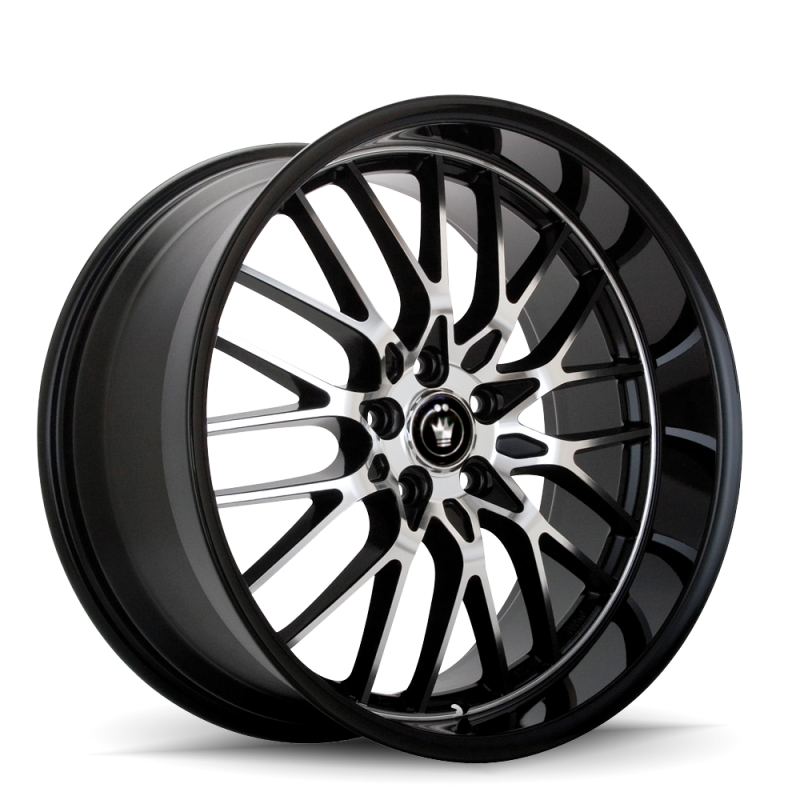 Konig Lace 16x7 10x100/114.3 ET40 Black/Machine Spoke Konig Wheels - Cast AXOPROS