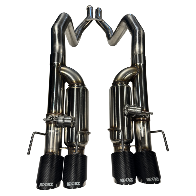 Kooks 09-13 Chevrolet Corvette Z06/ZR1 3in. Valved Axle-Back Exhaust w/ SS Tips Kooks Headers Axle Back AXOPROS